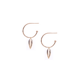 Choose Happy Mini Hoop Earrings