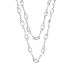 She's Spicy Chain Link Necklace in Silver
