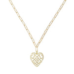 Adorned Heart Pendant Necklace | 293-G
