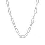 She's Spicy Mini Chain Link Necklace Silver | 260-S