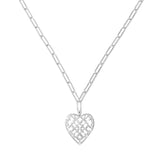 Adorned Heart Pendant Necklace | 293-S