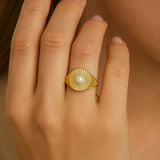 Solaris Ring in Pearl