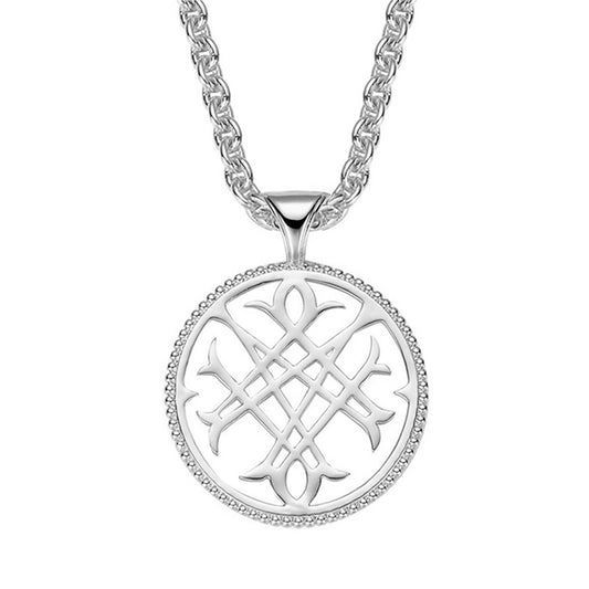Logo Pendant Necklace Silver