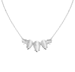 Daydreamer Necklace in Slate Cat's Eye/Silver