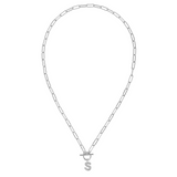 Toggle Initial Necklaces in Silver