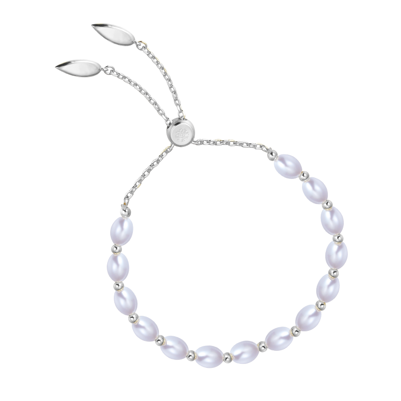 Pearl Layering Bracelet in Silver