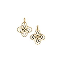 Heritage Mini Drop Earrings in Gold/Black