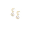 Carolina Mini Drop Earrings in Pearl
