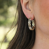 Graceful Hoop Earrings in Silver