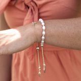 Pearl Layering Bracelet in Gold