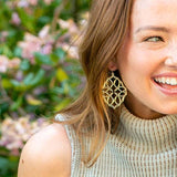 Believer Large Drop Earrings Gold