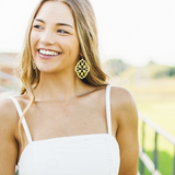 Believer Large Drop Earrings Gold