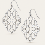 Believer Large Drop Earrings Silver