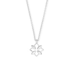 Grace Mini Drop Necklace in Silver