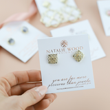 Bloom Stud Earrings Gold