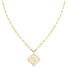Bloom Drop Necklace in Gold