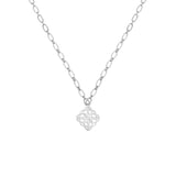 Bloom Drop Necklace Silver