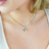 Bloom Drop Necklace Silver