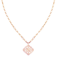 Bloom Drop Necklace in Rose Gold
