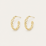 Bloom Mini Hoop Earrings Gold