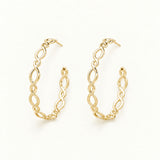 Bloom Hoop Earrings Gold