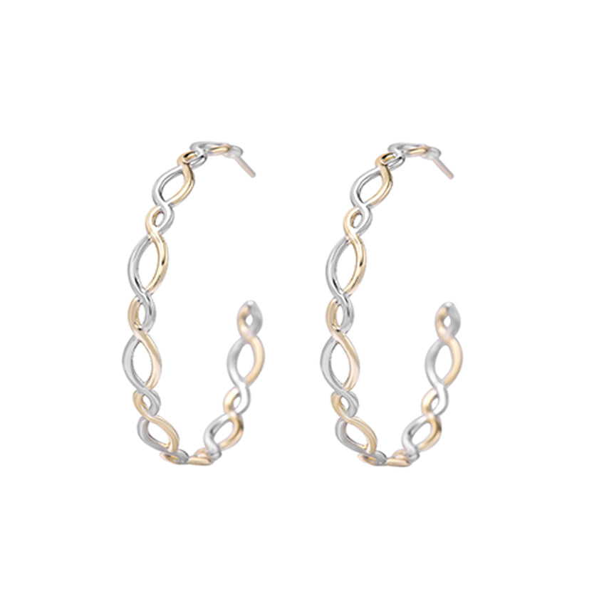 Bloom Hoop Earrings in Gold/Silver