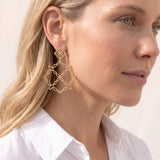 Bloom Statement Earrings Gold