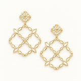Bloom Statement Earrings Gold