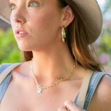 Toggle Initial Necklace in Silver