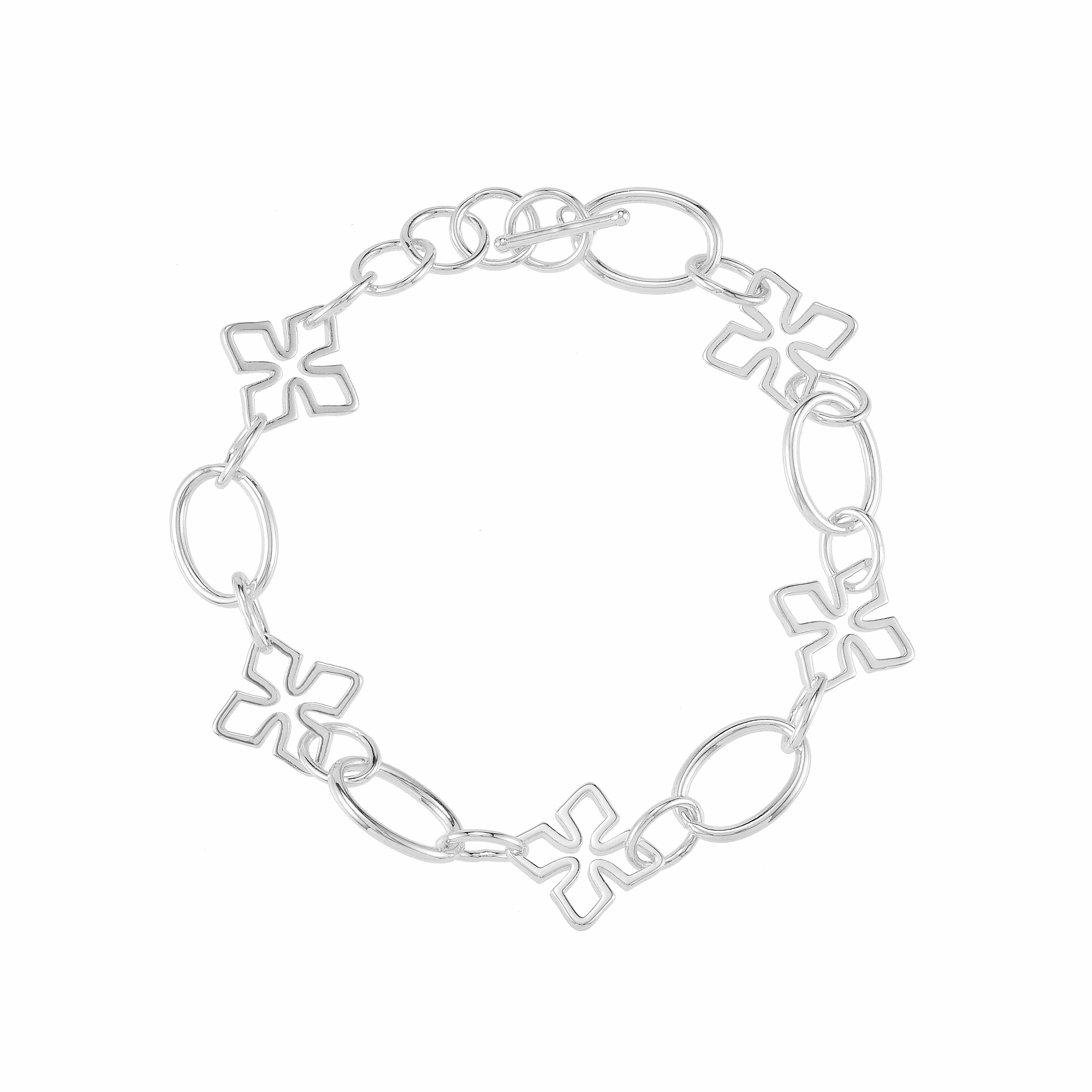 Grace Link Bracelet in Silver