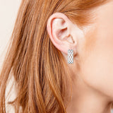 Graceful Mini Hoop Earrings in Silver