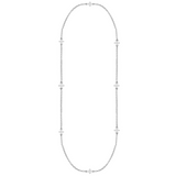 Believer Cross Station Necklace Silver