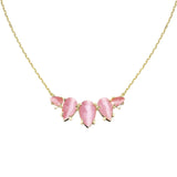 Daydreamer Necklace in Pink Cat's Eye