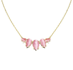 Daydreamer Necklace in Pink Cat's Eye