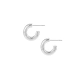 Just Dance Mini Hoop Earrings in Silver