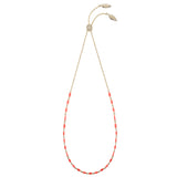 Free Spirit Adjustable Necklace in Coral
