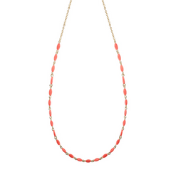 Free Spirit Adjustable Necklace in Coral