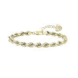 Braided Chain Bracelet in Gold