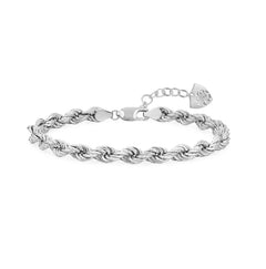 Braided Chain Bracelet in Silver