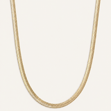 Snake Chain Layering Necklace Gold