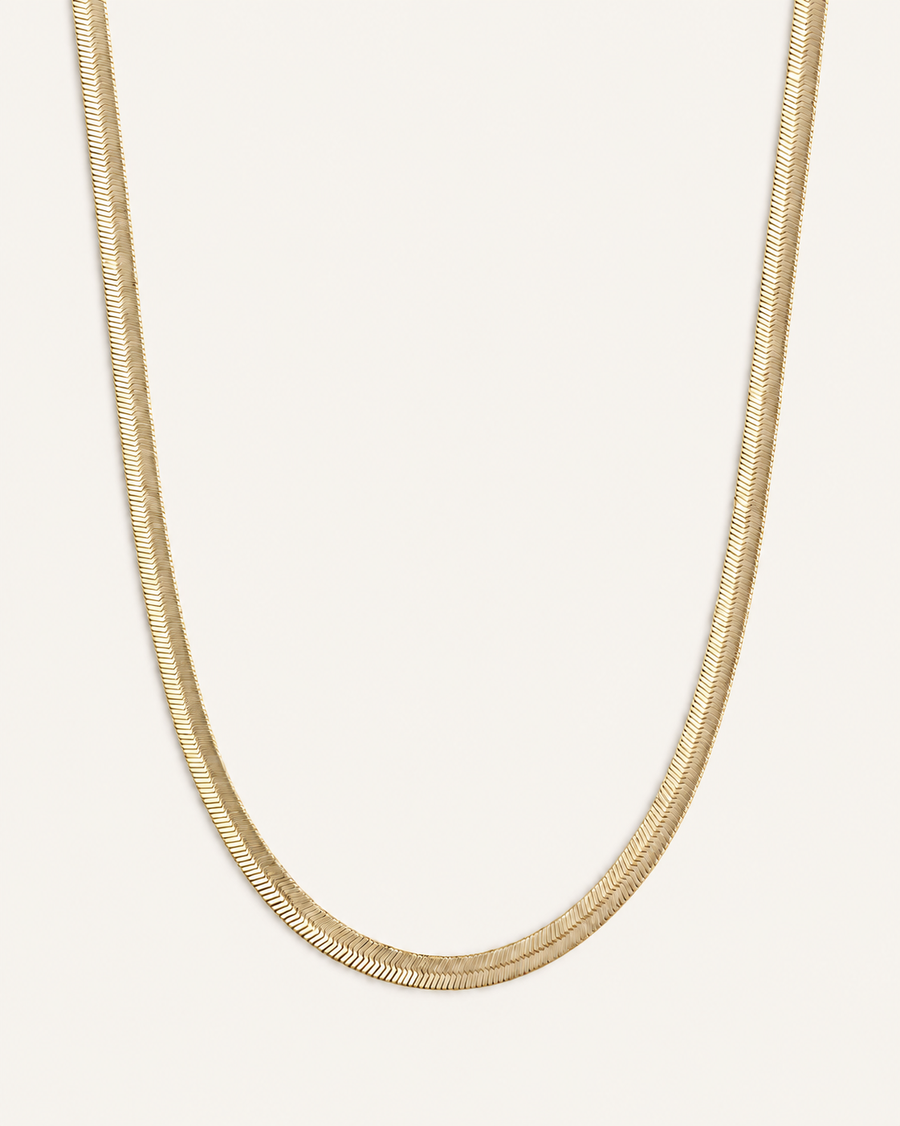Snake Chain Layering Necklace Gold