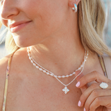 Pearl Layering Necklace Gold