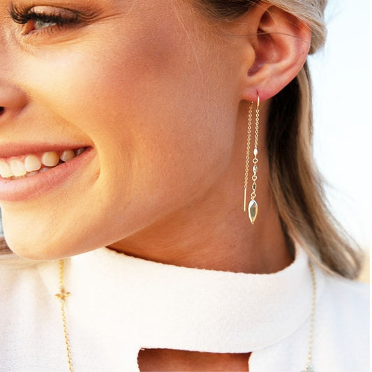Grace Ear Threaders Gold