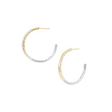 Horizon Hoop Earrings in Gold/Silver