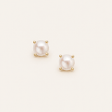 Shine Bright Mini Pearl Stud Earring Gold