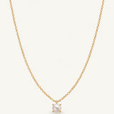Shine Bright Mini Pearl Necklace Gold Pearl