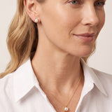 Shine Bright Mini Pearl Necklace Silver Pearl