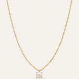 Shine Bright Mini Pearl Necklace Gold Pearl