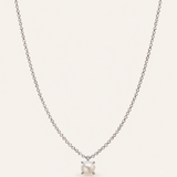 Shine Bright Mini Pearl Necklace Silver Pearl