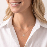 Shine Bright Cross Necklace Gold